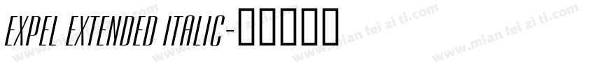 Expel Extended Italic字体转换